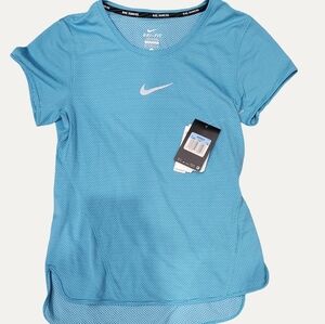 Nike Light Blue Dri-FIT Short Sleeve Women's Top NWT